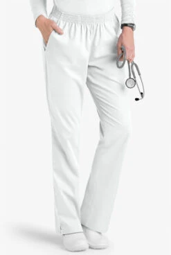 Advantage STRETCH By Butter-Soft Women's Scrub Set -Clinic Love Style AB54323 WHITE 3