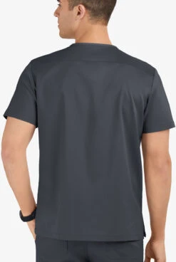 UA Advantage STRETCH Men's 6-Pocket V-Neck Scrub Top -Clinic Love Style AB615 092523 PEWTE 4