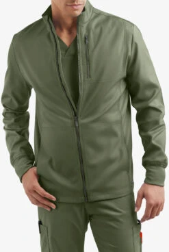 UA Advantage STRETCH Men's 4-Pocket Zip Front Warm-Up Scrub Jacket -Clinic Love Style AB713 092523 LIOLI 6