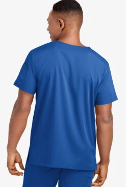 UA Advantage STRETCH Men's 4-Pocket V-Neck Scrub Top -Clinic Love Style AB799 092523 ROYAL 4