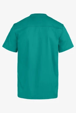 UA Advantage STRETCH Men's 2-Pocket Short Sleeve Henley Scrub Top -Clinic Love Style AB921 092623 TEAL 5
