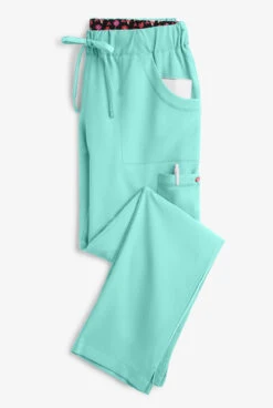 Betsey Johnson Buttercup Women's 6-Pocket STRETCH Drawstring Scrub Pants -Clinic Love Style BJ700 FRMIN 4