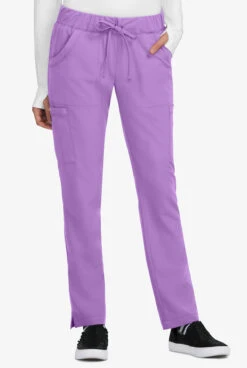 Betsey Johnson Buttercup Women's 6-Pocket STRETCH Drawstring Scrub Pants - Petite