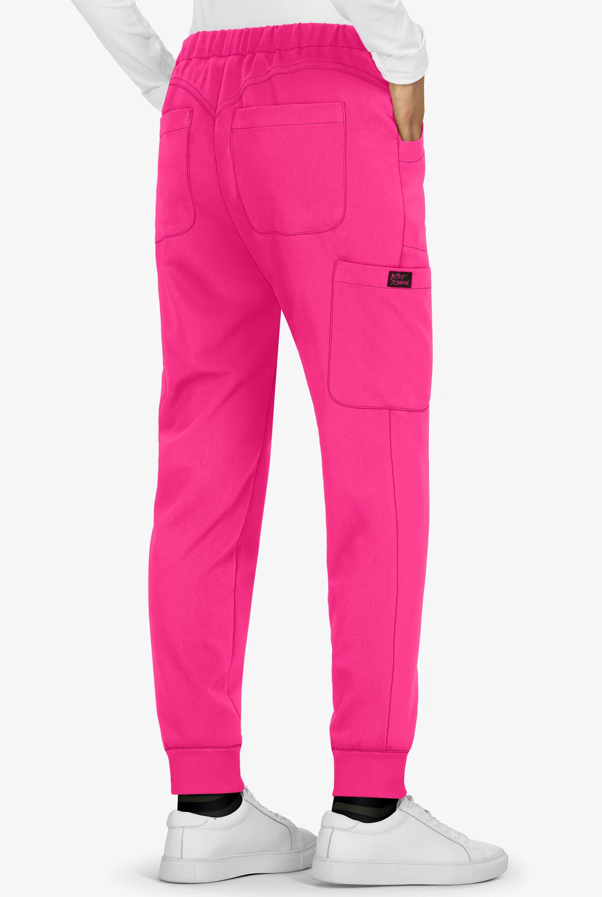 Betsey Johnson Aster Women's 6-Pocket STRETCH Cargo Jogger Scrub Pants 2 Betsey Johnson Aster Women's 6-Pocket STRETCH Cargo Jogger Scrub Pants - Image 2