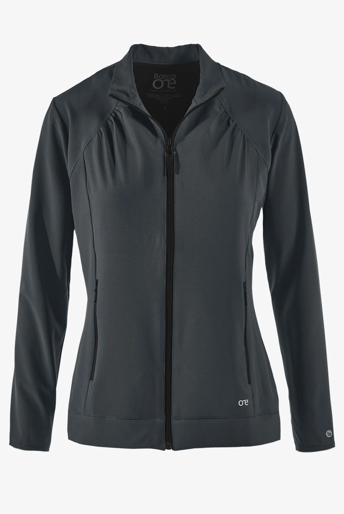 Barco One Endure Women's 2-Pocket STRETCH Zip Front Scrub Jacket 1 Barco One Endure Women's 2-Pocket STRETCH Zip Front Scrub Jacket