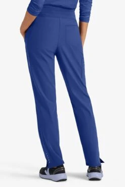 Barco One Uplift Women's 5-Pocket STRETCH Knit Waistband Cargo Scrub Pants -Clinic Love Style BO597 ROYAL 4