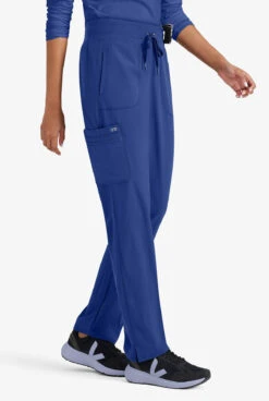 Barco One Uplift Women's 5-Pocket STRETCH Knit Waistband Cargo Scrub Pants -Clinic Love Style BO597 ROYAL 5 S