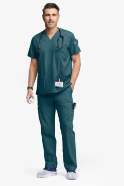 Butter-Soft Originals Men's 9-Pocket Straight Leg Cargo Scrub Pants -Clinic Love Style BSN1144 092623 CARIB 4