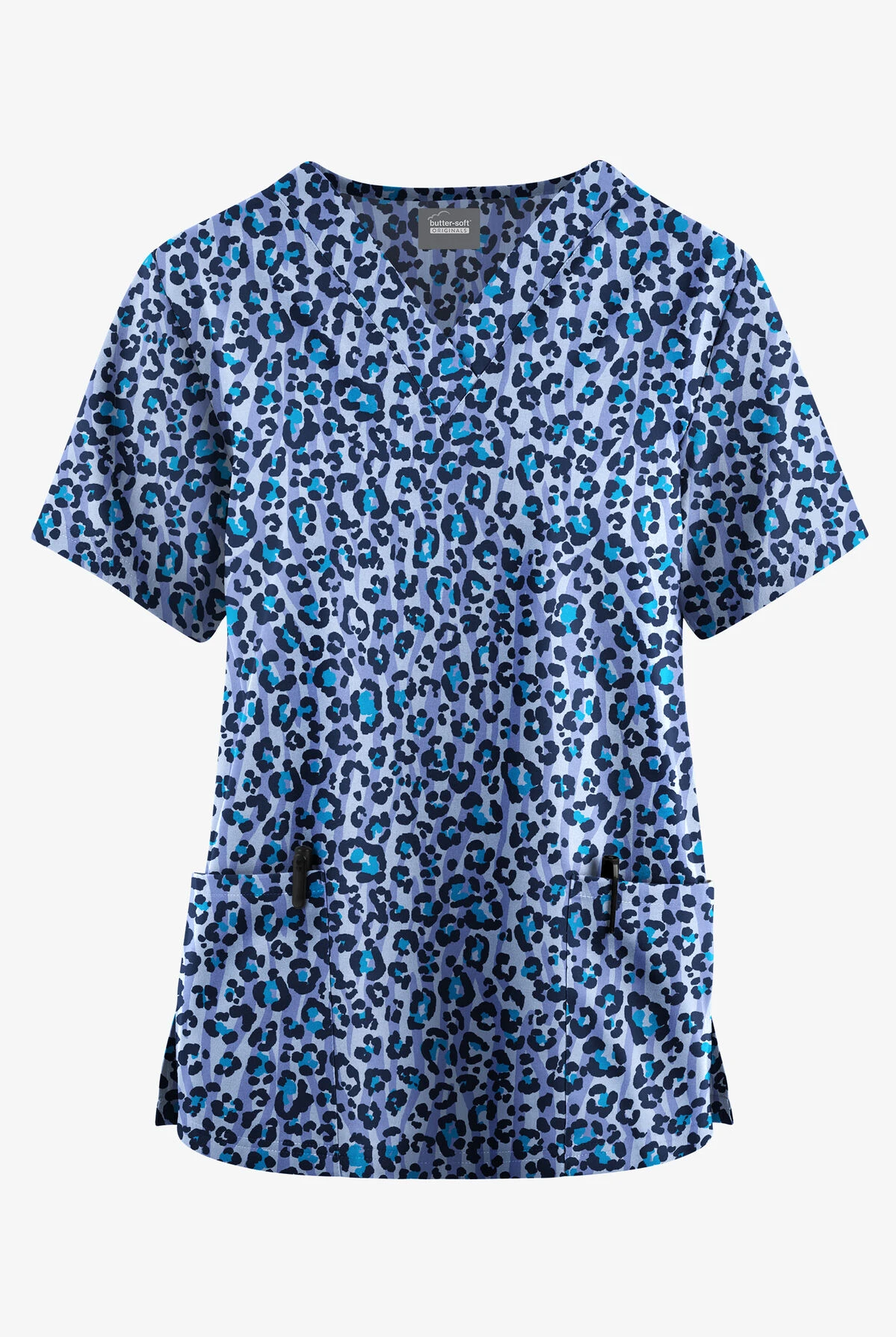 Butter-Soft Originals Jungle Mix Ceil Women's 2-Pocket Classic Fit V-Neck Printed Scrub Top 1 Butter-Soft Originals Jungle Mix Ceil Women's 2-Pocket Classic Fit V-Neck Printed Scrub Top