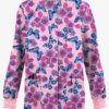 Butter-Soft Originals Spring Day Blush Women's 3-Pocket Warm-Up Printed Scrub Jacket
