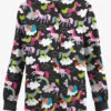 Butter-Soft Originals On The Clouds Women's 3-Pocket Warm-Up Printed Scrub Jacket