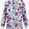Butter-Soft Originals Walk On The Beach Morning Dew Women's 3-Pocket Warm-Up Printed Scrub Jacket