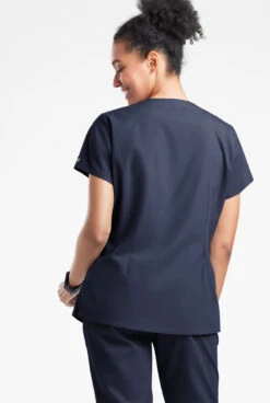 Butter-Soft Originals Women's 6-Pocket Scallop Neck Scrub Top -Clinic Love Style BSN1194 100623 NAVY 3