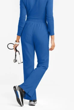 Butter-Soft Originals Women's 2-Pocket High Waist Boot Cut Scrub Pants -Clinic Love Style BSN1373 101623 ROYAL 3