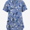 Butter-Soft Originals Imperial Jacobean Ceil Women's 6-Pocket Mandarin Collar Printed Scrub Top 
