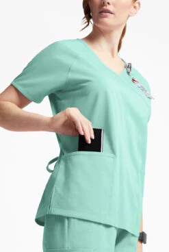 Butter-Soft Originals Women's 3-Pocket Mock Wrap Scrub Top 7 Butter-Soft Originals Women's 3-Pocket Mock Wrap Scrub Top -Clinic Love Style BSN1668 101723 WAMIN 4