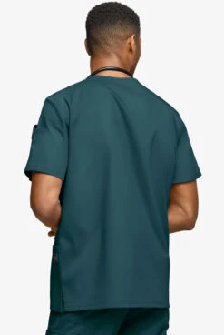UA Butter-Soft STRETCH Men's 6-Pocket V-Neck Scrub Top -Clinic Love Style BSS545 CARIB 4