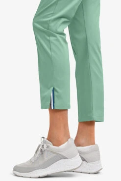 UA Butter-Soft STRETCH Women's 6-Pocket Pin-Tuck Crop Slim With Sport Trim Detail Scrub Pants - Petite -Clinic Love Style BSS573 WASIM 6