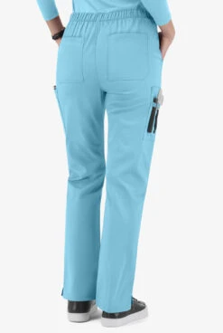 UA Butter-Soft STRETCH Women's 11-Pocket Drawstring Scrub Pants -Clinic Love Style BSS587 POBLU 4