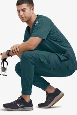 UA Butter-Soft STRETCH Men's 7-Pocket Cargo Jogger Scrub Pants -Clinic Love Style BSS647 CARIB 4