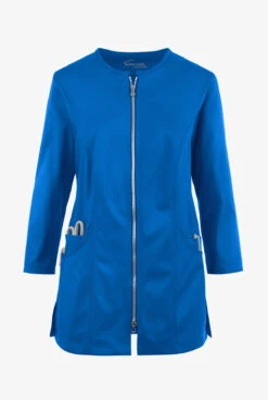 UA Butter-Soft STRETCH Women's 4-Pocket Jewel Neck Consultation Scrub Lab Coat