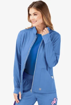 UA Butter-Soft STRETCH Women's 3-Pocket Zip Front Scrub Jacket 6 UA Butter-Soft STRETCH Women's 3-Pocket Zip Front Scrub Jacket -Clinic Love Style BSS682 CEIL 3 S