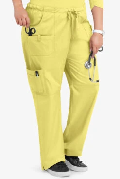 UA Butter-Soft STRETCH Women's 10-Pocket Drawstring Scrub Pants - Petite -Clinic Love Style BSS696 LESHE 4