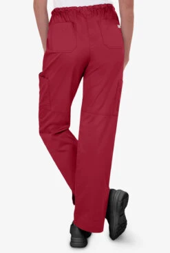 UA Butter-Soft STRETCH Women's 10-Pocket Drawstring Scrub Pants -Clinic Love Style BSS696 RUBY 4 HV
