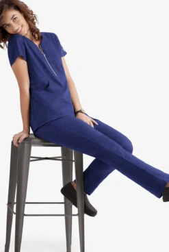 UA Butter-Soft STRETCH Women's 3-Pocket Elastic Waist Drawstring Scrub Pants -Clinic Love Style BSS907 GALAX 3