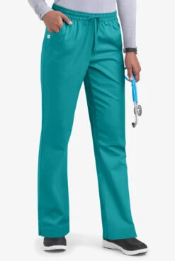 UA Butter-Soft STRETCH Women's 3-Pocket Elastic Waist Drawstring Scrub Pants - Tall