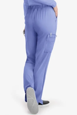Easy STRETCH By Butter-Soft Elle Women's 3-Pocket Flat Front Scrub Pants - Petite -Clinic Love Style BU216 CEIL 4 HV