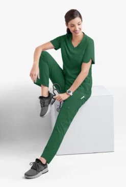 Easy STRETCH By Butter-Soft™ Nala Women's 5-Pocket Straight Leg Scrub Pants -Clinic Love Style BU469 HUNTE 8