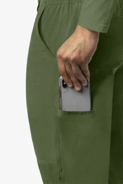 Carhartt Cross-Flex Men's 8-Pocket STRETCH Cargo Jogger Scrub Pants -Clinic Love Style C56110 BASIL 3