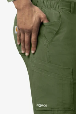 Carhartt Cross-Flex Men's 8-Pocket STRETCH Cargo Jogger Scrub Pants -Clinic Love Style C56110 BASIL 4