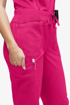 UA Exclusive Cherokee Workwear Revolution Women's 4-Pocket STRETCH Cargo Jogger Scrub Pants -Clinic Love Style CK227 091523 WISTR 4 HV