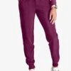Cherokee Collection Women's 4-Pocket STRETCH Rib-Knit Waist Cargo Jogger Scrub Pants - Petite