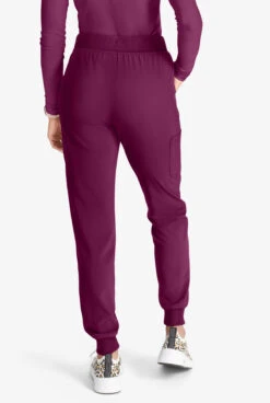 Cherokee Collection Women's 4-Pocket STRETCH Rib-Knit Waist Cargo Jogger Scrub Pants - Petite 5 Cherokee Collection Women's 4-Pocket STRETCH Rib-Knit Waist Cargo Jogger Scrub Pants - Petite -Clinic Love Style CK249 092123 WINE 3