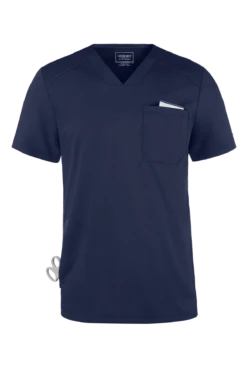 Cherokee Workwear Revolution Men's 2-Pocket STRETCH V-Neck Scrub Top