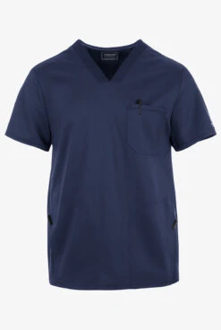 UA Exclusive Cherokee Workwear Revolution Men's 3-Pocket STRETCH Mesh Trim V-Neck Scrub Top 7 UA Exclusive Cherokee Workwear Revolution Men's 3-Pocket STRETCH Mesh Trim V-Neck Scrub Top -Clinic Love Style CK609 091523 NAVY 4
