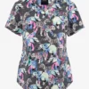 Cherokee Genuine Herd That Safari Animals Women's 2-Pocket STRETCH V-Neck Print Scrub Top