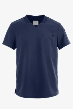 Cherokee Collection Men's 2-Pocket STRETCH Rib-Knit Neckband V-Neck Scrub Top