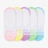 Cherokee Pastel Parfait Women's Assorted 5-Pack No Show Socks