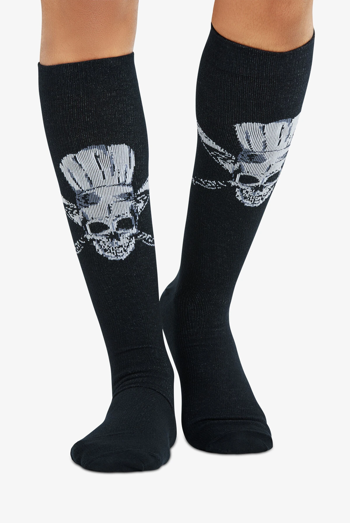 Cherokee Skull Crossed Men's 10-15 MmHg Light Compression Socks 1 Cherokee Skull Crossed Men's 10-15 MmHg Light Compression Socks