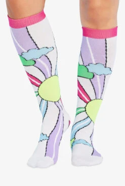Cherokee Sun Burst Women's 10-15 MmHg Light Compression Socks