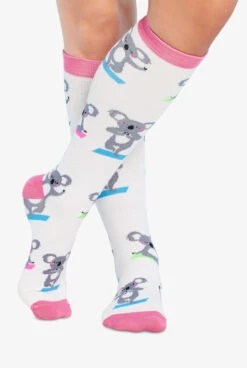 Cherokee Yoga Koala Women's 10-15 MmHg Light Compression Socks