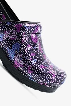 Dansko Women's Professional Dotty Abstract Patent Leather Nursing Clogs -Clinic Love Style DANSKDOTY 092623 3 HV