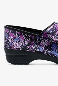 Dansko Women's Professional Dotty Abstract Patent Leather Nursing Clogs -Clinic Love Style DANSKDOTY 092623 4