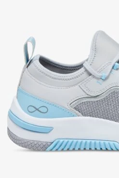 Infinity By Cherokee Women's Dart Microchip/Sky Blue Athletic Lace Up Nursing Shoes -Clinic Love Style DARTMISB 092523 GRAY 4