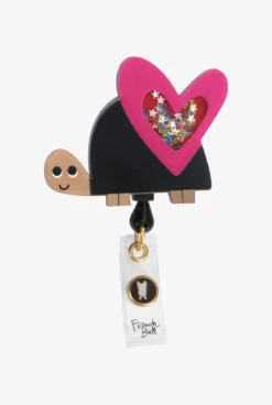 French Bull By Koi Turtle Love Shaker ID Badge Holder