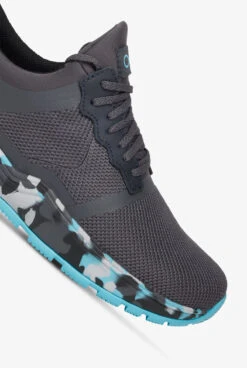 Infinity By Cherokee Women's Fly Pewter/Night Ocean Camo Athletic Lace Up Nursing Shoes -Clinic Love Style FLYPWNO 103023 3 HV